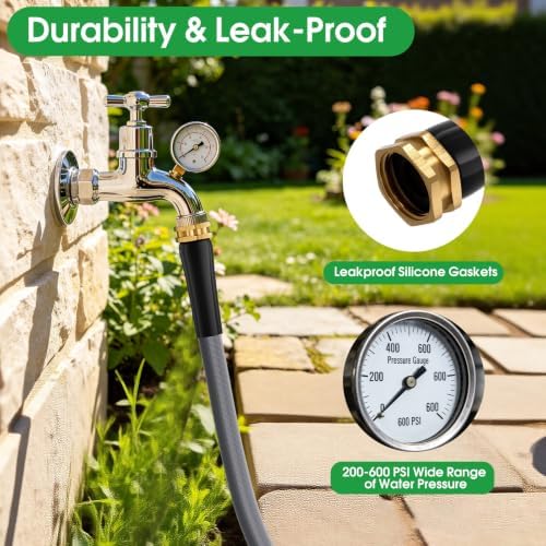 Garden Hose 50 FT, Non-Expanding Water Hose, Kink-Free - Image 5