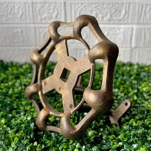 Zeckos Garden Hose Holder Faucet Spigot 11 Inch Cast Iron Bronze - Image 4