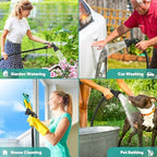 Itsonestep Garden Hose 100ft, 3/4GHT Non-Expanding Water Hose Lightweight, Flexible Garden Hose with 10 Function Nozzle, Kink-Free, Sturdy, High-Pressure, Abrasion Resistant Hoses for Yard, Garden - Image 6
