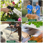 Garden Hose 100 FT Non-Expanding, Ultra-Lightweight, Kink-Resistant, Burst-Proof, Lead-Free & All-Weather Flexible High-Pressure Hose for Watering, Yard Work, Car Cleaning & Pet Bathing (100 FT) - Image 7