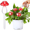 Weysat 4 Pack Glass Self Watering Globes for Indoor Plants Mushroom Watering Devices Bulbs Automatic Plant Waterer Balls Planter Spike for Garden Patio Outdoor Potted Flower Irrigation by Weysat
