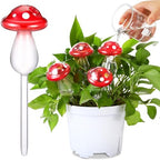 Weysat 4 Pack Glass Self Watering Globes for Indoor Plants Mushroom Watering Devices Bulbs Automatic Plant Waterer Balls Planter Spike for Garden Patio Outdoor Potted Flower Irrigation by Weysat