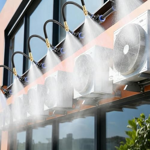 Misting Cooling Sprinkler System for Air Conditioner, Drip Spray Equipment by Unknown