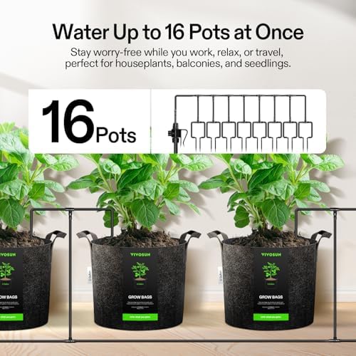 VIVOSUN Automatic Drip Irrigation Kit, Smart Watering System (Pack of 2) - Image 3