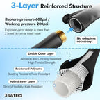 SPECILITE 3/4" Hot/Cold Garden Water Hose 150 ft, -50℉-158℉, Black - Image 4