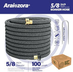Soaker Hose 100FT 5/8 Inch, Heavy Duty Leakproof Drip Irrigation Hose for Deep Watering Large Flower Beds, Estates & Landscaping - Image 2