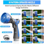 SPECILITE Garden Hose 25ft, 3-Layer Flexible Water Hose with 8 Pattern Spray Nozzle, Non-Expanding & Lightweight Stainless Steel Hose for Yard, Lawn, Outdoor-Leak Proof, No-kink & Tangle-free - Image 7