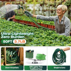 30FT Garden Hose, Ultra Lightweight All-Weather Flat Water Hose 5/8-Inch - Image 2