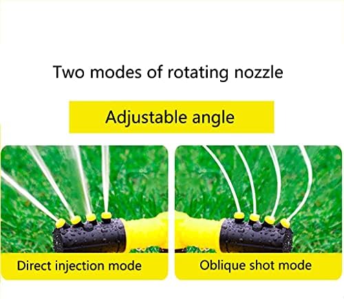 Lawn Sprinkler with Three 360 Degree Rotating Arm, Hose, Garden Irrigation System, Can be Connected in Series, Automatic Water Sprinkler (Size : 100m) - Image 3