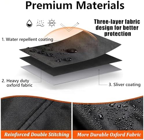 Hose Reel Cover for Wacotoya 5/8 in 175FT 2021-2026, Heavy Duty Garden Hose Reel Cover, Wall Mounted Hose Storage Cover, Adjustable Hem, Dust Resistant Outdoor Protection, B Grey - Image 2