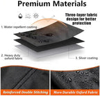 Hose Reel Cover for Gardena 18610 Rollup M Reel 2020-2026, Heavy Duty Garden Hose Reel Cover, Wall Mounted Hose Storage Cover, Adjustable Hem, Dust Resistant Outdoor Protection, B Grey - Image 2