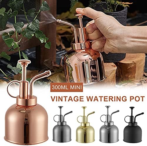 Liudan Watering Can Watering Can For Indoor Plants Mini Vintage Watering Pot Copper Watering Can Flower Watering Bottle for Outdoor and Indoor House Plants Water Can (Color : Rose gold) - Image 2