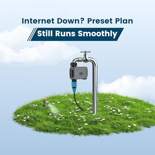 [No Blutooth Hub Required] Sprinkly Smart Lawn & Garden Hose Wifi Water Timer – 1 Zone Wi-Fi 6 Sprinkler Controller, Compatible with Alexa and Google Assistant, Auto/Manual/Rain Delay, IP55 Waterproof - Image 7