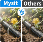 MySit 6 Inch 150 Pack U Shaped Galvanized Drip Irrigation Stakes 11 Gauge - Image 4