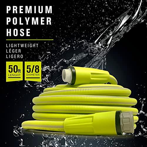 It's Light Polymer Garden Hose 5/8 in. X 50ft., Ultralight, Drinking Water Safe, Heavy Duty, Anti Kink structure, UV tested - Image 2