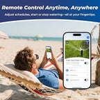 Outdoor Smart Sprinkler Controller 12 Zone, WiFi Automatic Irrigation Timer, Easy-Use App, Flexible Programs, Save Water via Rain, Wind&Freeze Skip, Quick Install, with Alexa - Image 3