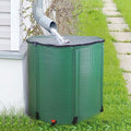 Collapsible Rain Barrel,Portable Water Storage Tank to Collect Rainwater from Gutter,Rainwater Collection System Downspout,Water Storage Tank Catcher Container with Filter Spigot(Green,200 Gallon) by Ynredee