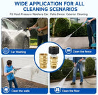 Pressure Washer Quick Connect Kit, 5000 PSI Brass Adapter Set - Image 7