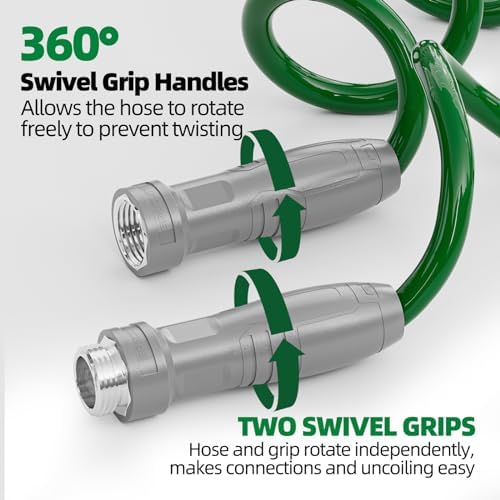 SPECILITE 3/8" Lightweight Coil Garden Hose 50 FT, EVA Flexible Water Hose - Image 4