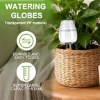 8 Pcs Plant Watering Globes Self Watering Planter Insert Plants Top Fill Water Device Plastic Water Bulbs Slow Release Terracotta for Plants, Multicolor - Image 5