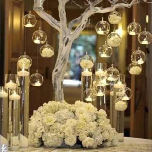 NUPTIO Hanging Glass Terrarium Globes with 2 Holes, 24 Pcs, 3.15 Inch - Image 4