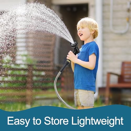 Stainless Steel Garden Hose 50ft Heavy Duty Metal Water Hoses with 10 Function Water Hose Nozzles for Yard Outdoor - Image 6
