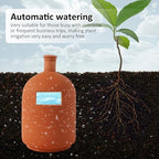 Large 3.3L Terracotta Watering Pots Ollas Self Watering Planter Watering System 10inch-Simple Irrigation Peripheral Water System Indoor Outdoor Plant Watering Globes Large Reservoir Bulbs - Image 3