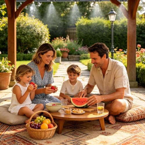 Garden Mister System, Outdoor Heat Relief - Sprayer, Water Tubing, Patio - Image 7