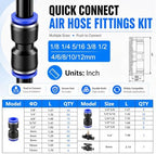 mxuteuk 340PCS Quick Connect Air Hose Fittings,Straight Union fittings - Image 2