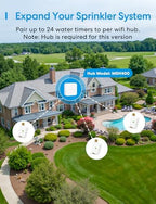meross WiFi Water Timer for Garden Hose, Brass Inlet & Outet, Rain Skip - Image 4