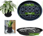 Plastic Plant Saucer Stand,2-Pack 18 19 inch, Elevated Plant Saucer Self-Watering Fabric Pot Base, Use Nonwoven Grow Bags, Plant Saucers Flower Pot Tray for Indoor-Outdoo and Grow Tents Greenhouses - Image 2