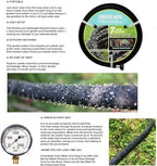 Soaker Hose 5/8" 75ft Rubber Garden Soaker Hoses, Water Seeper Round Drip Hose, Heavy Duty Drip Irrigation Hose For Vegetable, Lawn, Plants and Trees Watering - Image 5