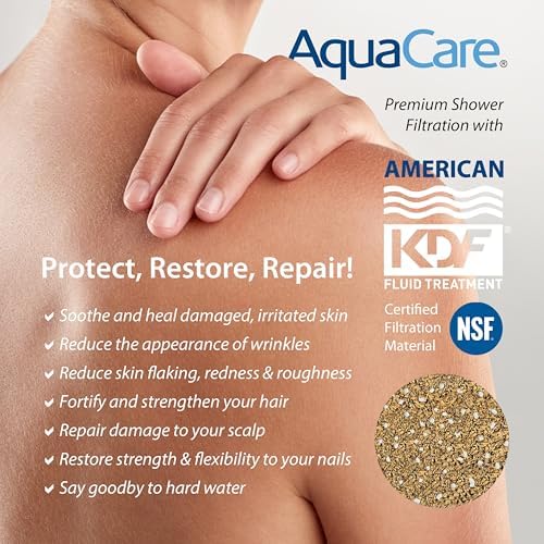 AquaCare High Pressure 6-way Dual Shower Head Combo with Built-in Filter & Power Wash - Clean Tub, Tile & Pets. Remove Chlorine, Lead & Toxins from Water to Protect Skin, Hair, & Nails. Chrome Finish - Image 7