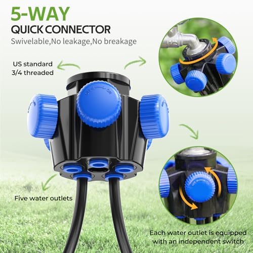 HIRALIY 100FT Drip Irrigation Kit for Raised Beds & Gardens - Image 4