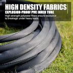 Relxitl Garden Hose 100feet, Water Hose with 10 Function Hose Nozzle, NON-Expandable Hose, Tough & Flexible, Lightweight, Crush Resistant Fittings, Kink & Tangle Free, Rust Proof for Watering - Image 3