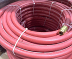 75ft Red Industrial Water Hose 300psi Heavy Duty 3/4" x 75' with Standard GHT Fittings Concrete Pump Parts Mixers Washout (H07575-WATER) by ConForms