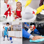 Gerrii 12 Pcs 24 oz Plastic Spray Bottles Adjustable Nozzle, Red - Image 5