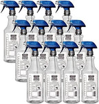 HARRIS 100% Chemically Resistant Professional Spray Bottles, 32oz (12-Pack) by Harris