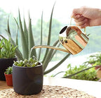 500 ml Stainless Steel Watering Can, Watering Can with Long Spout, for Indoor and Outdoor Indoor Plants (Gold) - Image 3