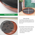 6 Pack 12.6 inch Self Watering Base for 1-5 Gallon Fabric Pot, Automatic Watering Tray System for Non-woven Grow Bag, Plastic Elevated Plant Flower Saucer Stand Growth Tent Greenhouse Indoor Outdoor - Image 6