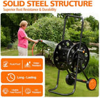 SPECILITE Garden Hose Reel Cart, Fits 75-150 Ft Hose, with Wide Stable Base - Image 4