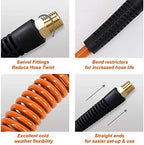 18 Pieces Air Compressor Accessories Kit with Recoil Poly Hose - Image 5