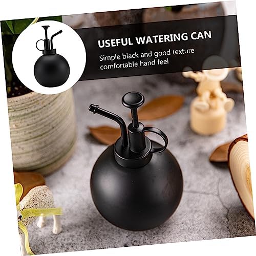 Xmas 500ml Stainless Steel Garden Watering Bottle with Even Spray Black - Image 3