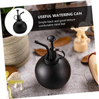 Xmas 500ml Stainless Steel Garden Watering Bottle with Even Spray Black - Image 3
