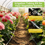 300FT 1/4in Drip Irrigation Tubing with Clamp and Stake,Irrigation Tube Kit - Image 4