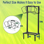 Garden Hose Holder, Heavy Duty Water Hose Holders, Sturdy Metal Hose Stand, Hose Organizer, Water Hose Hanger Rack, Hose Reel Storage Stake hold 150Ft Water Hoses, for Patio, Lawn, Garden - Image 4