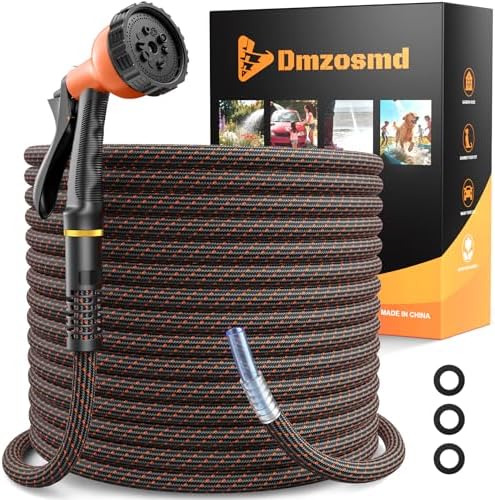Garden Hose, 3/4" Flexible Water Hose Ultra Lightweight, Non-Expandable with 10 Function Nozzle, Kink-Free, Leak-Proof, 360° Swivel, Abrasion Resistant & Easy to Store for Yard Lawn, Outdoor (75ft) by Unknown
