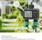 Water Timer for Garden Hose, 2 Zone Sprinkler Timer Automatic Irrigation Timers for Outdoor Yard Lawn Garden Courtyard, LCD Display 3/4-1/2 Inch Faucet Watering Timers - Image 6