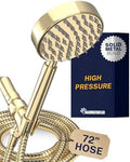 HammerHead Metal 1-Spray Shower Head with Handheld High Pressure, Long Hose by HammerHeadShowers
