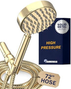 HammerHead Metal 1-Spray Shower Head with Handheld High Pressure, Long Hose by HammerHeadShowers